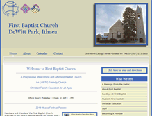 Tablet Screenshot of firstbaptistithaca.org